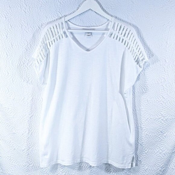 Christopher & Banks Cotton Modal Blend Tee Shirt - Picture 1 of 7